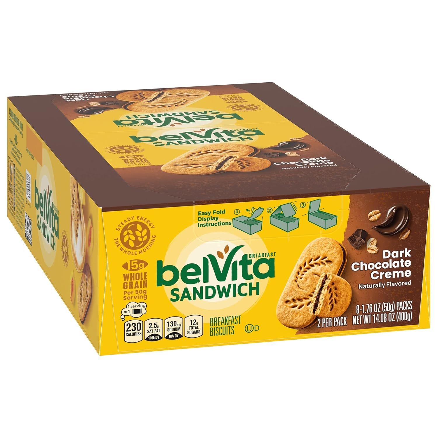 BELVITA DARK CHOCOLATE CREME 8 CT